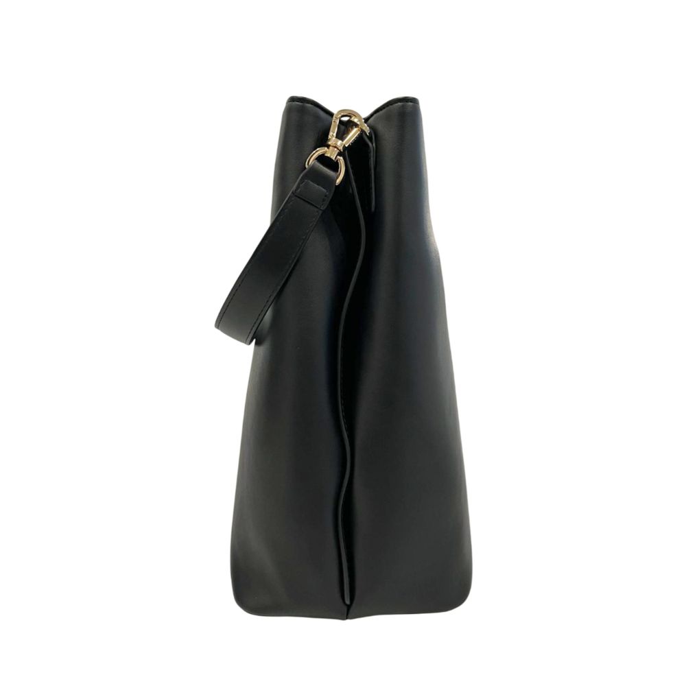 Twinset Black PU Women Shoulder Bag