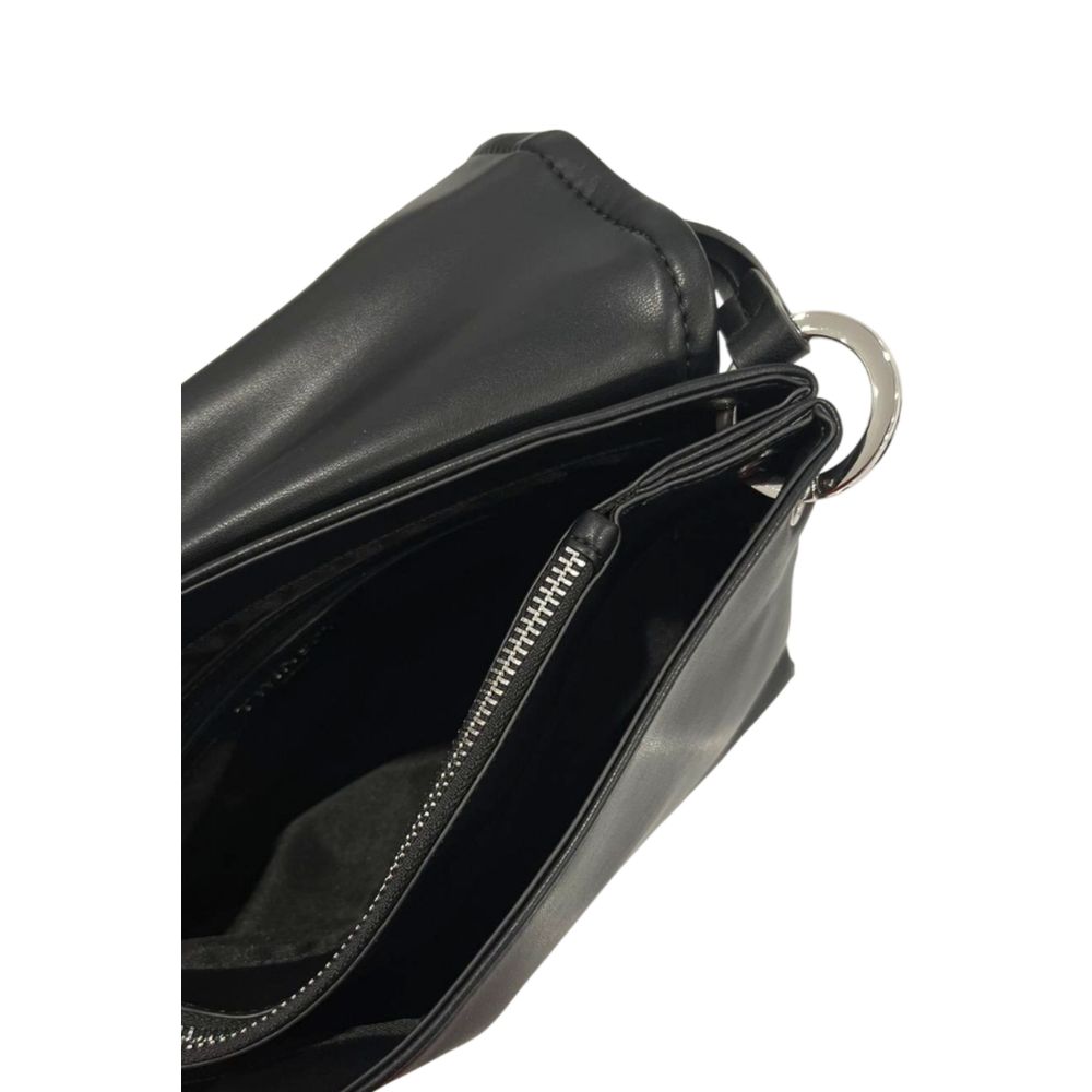 Twinset Black PU Women Shoulder Bag