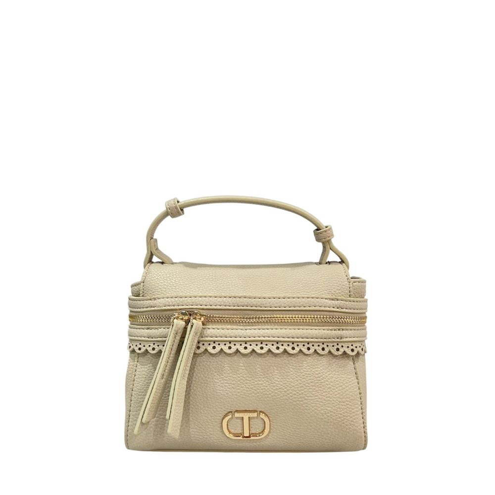 Twinset Beige PU Women Handbag