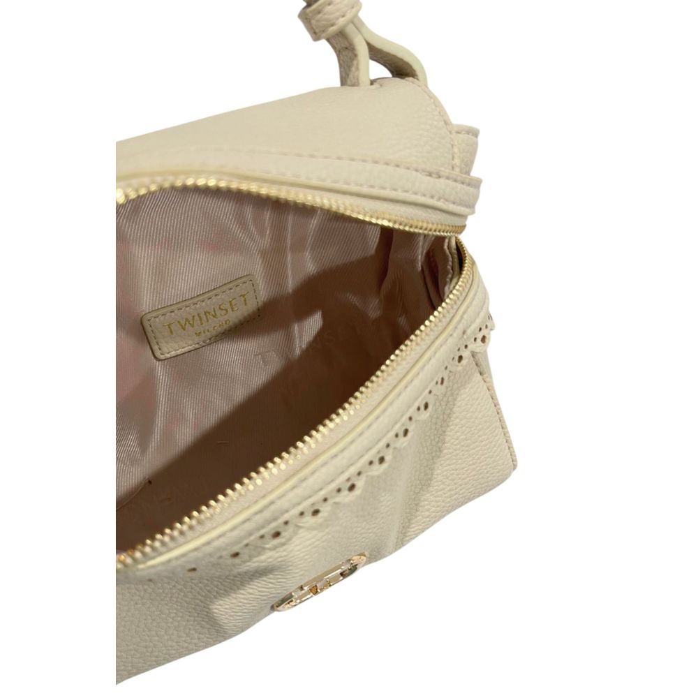 Twinset Beige PU Women Handbag