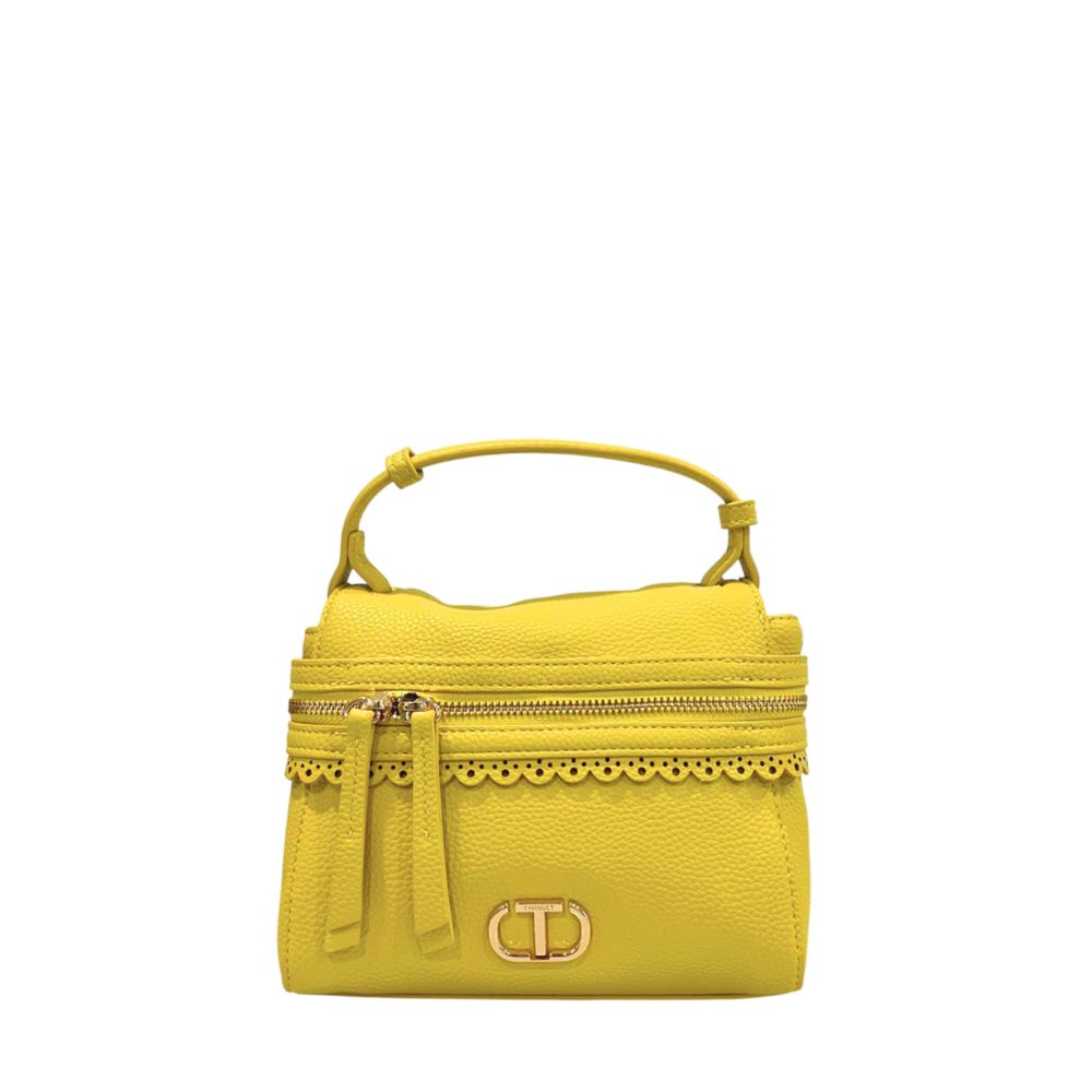 Twinset Yellow PU Women Handbag