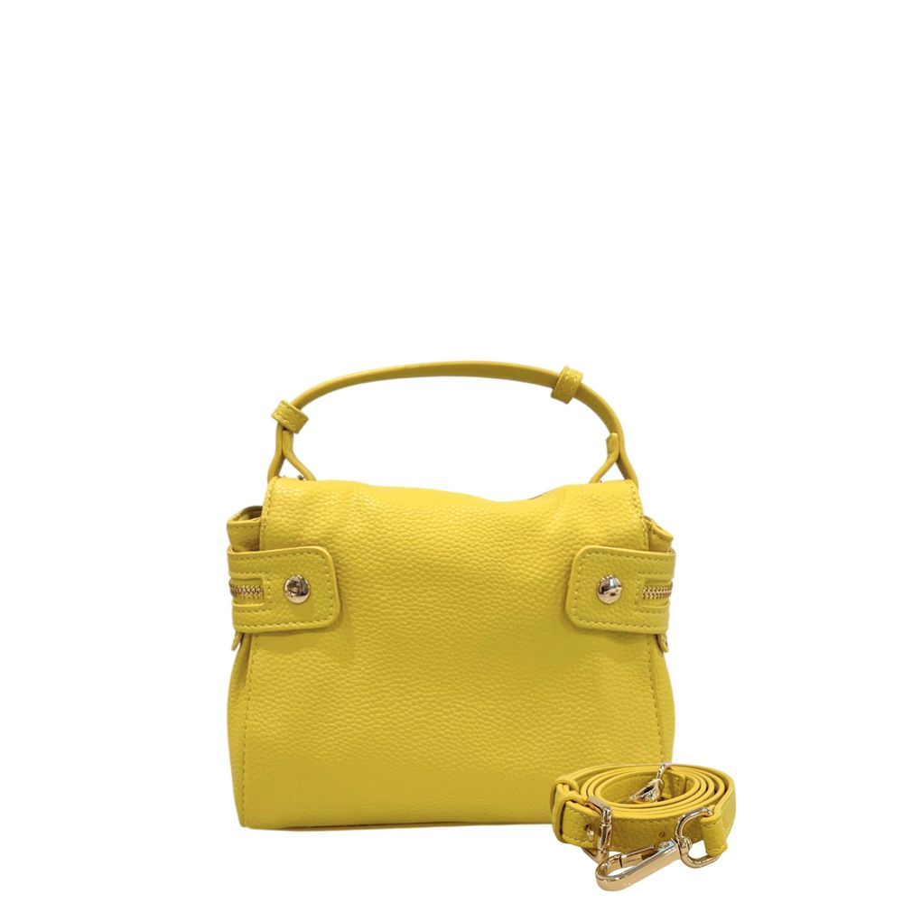 Twinset Yellow PU Women Handbag