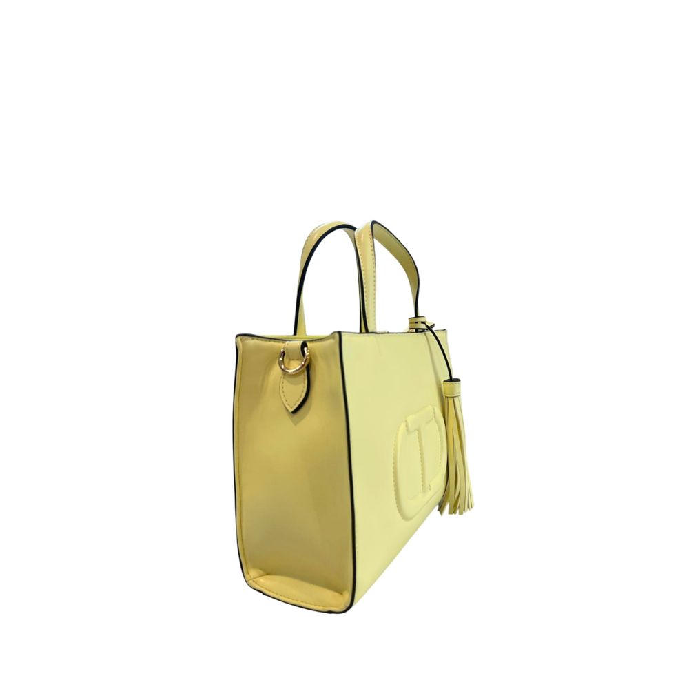 Twinset Yellow PU Women Handbag