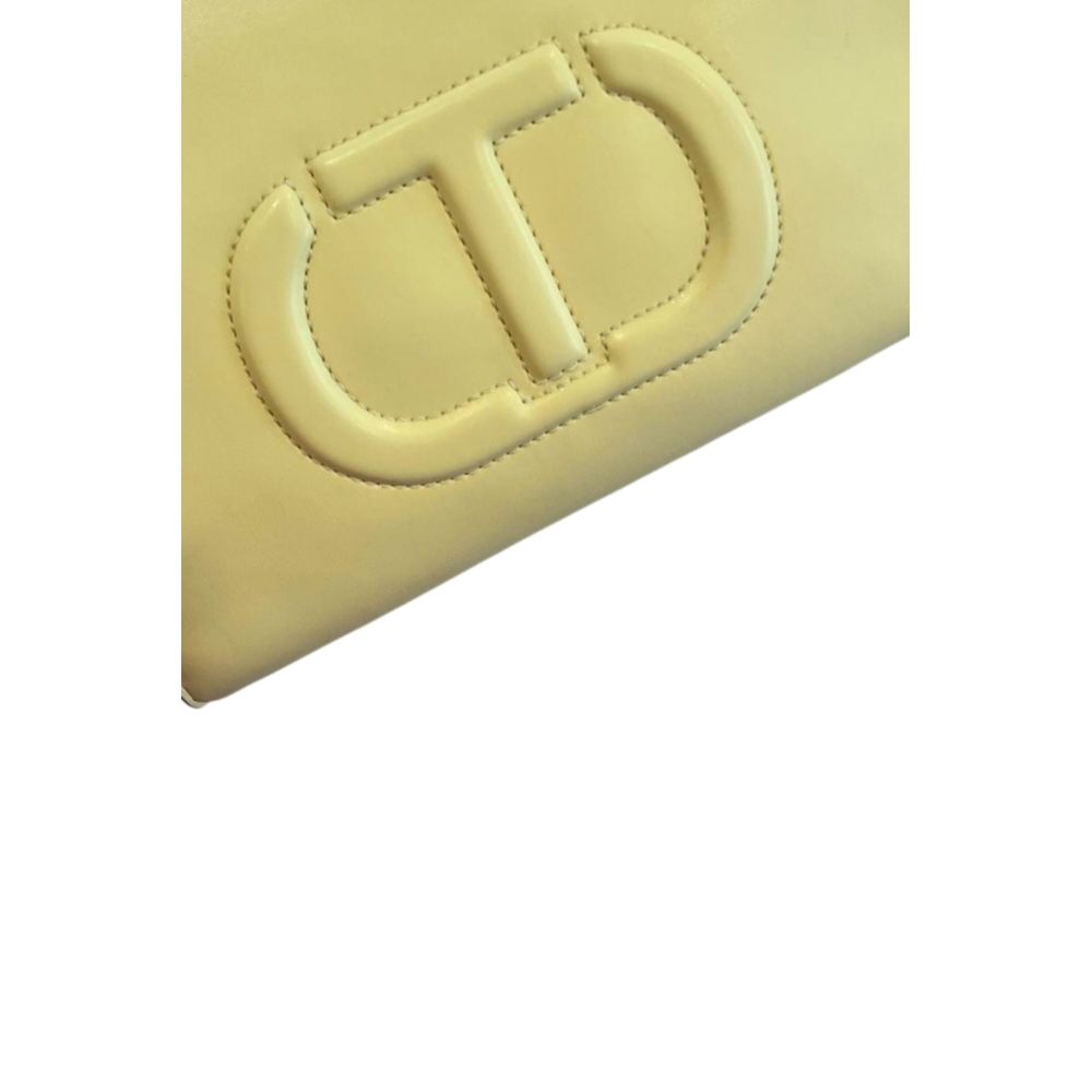 Twinset Yellow PU Women Handbag