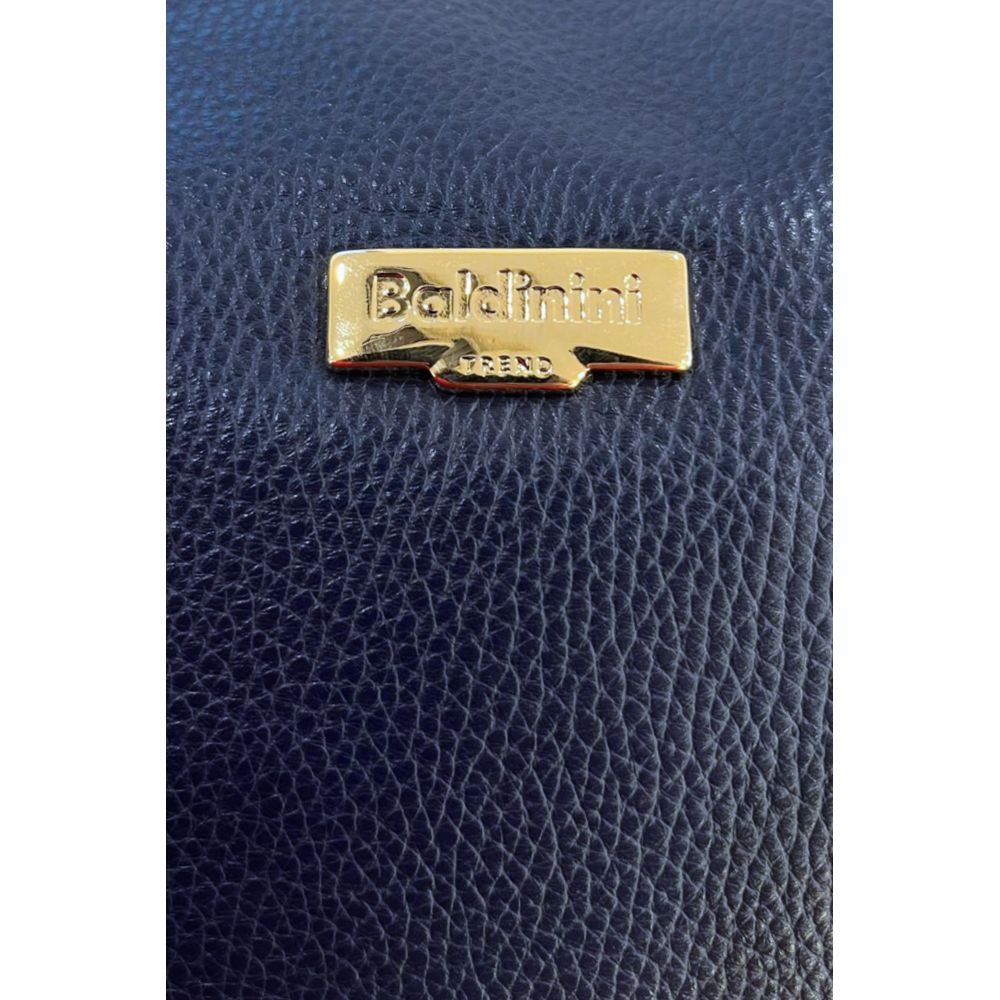 Baldinini Trend Blue Leather Women Bag