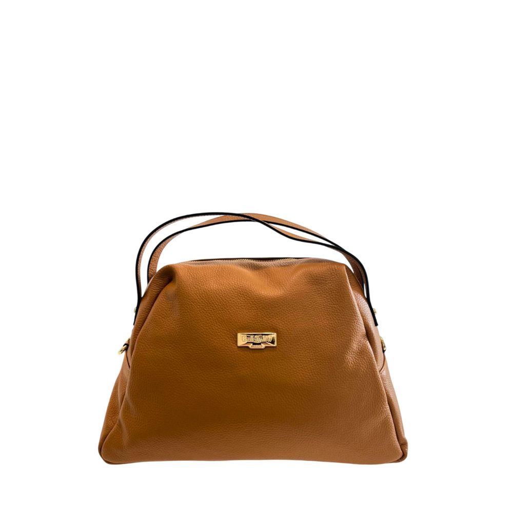 Baldinini Trend Brown Leather Women Shoulder Bag