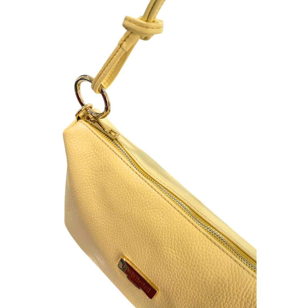 Baldinini Trend Yellow Leather Women Bag