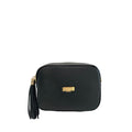 Baldinini Trend Black Cowhide Leather Women Crossbody