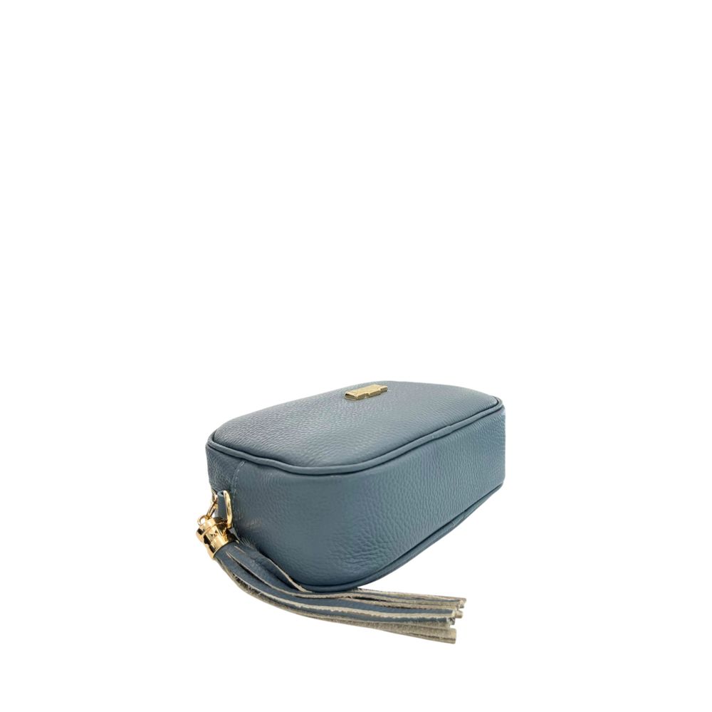 Baldinini Trend Blue Leather Women Crossbody Bag