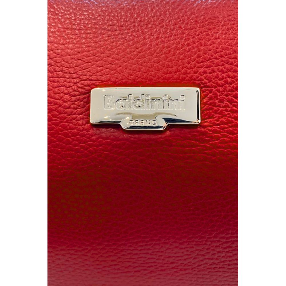 Baldinini Trend Red Leather Women Handbag