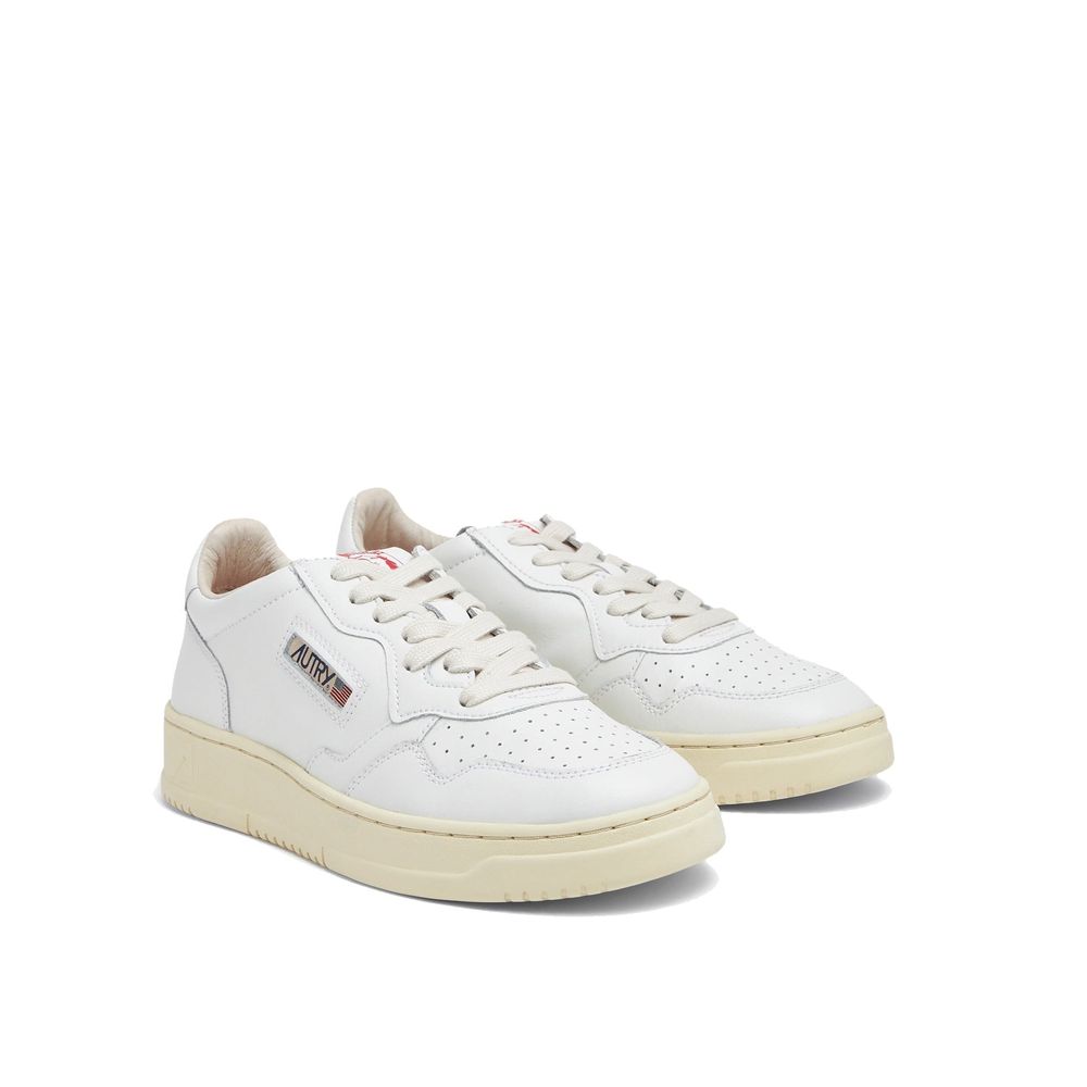 Autry White Leather Athletic Sneakers
