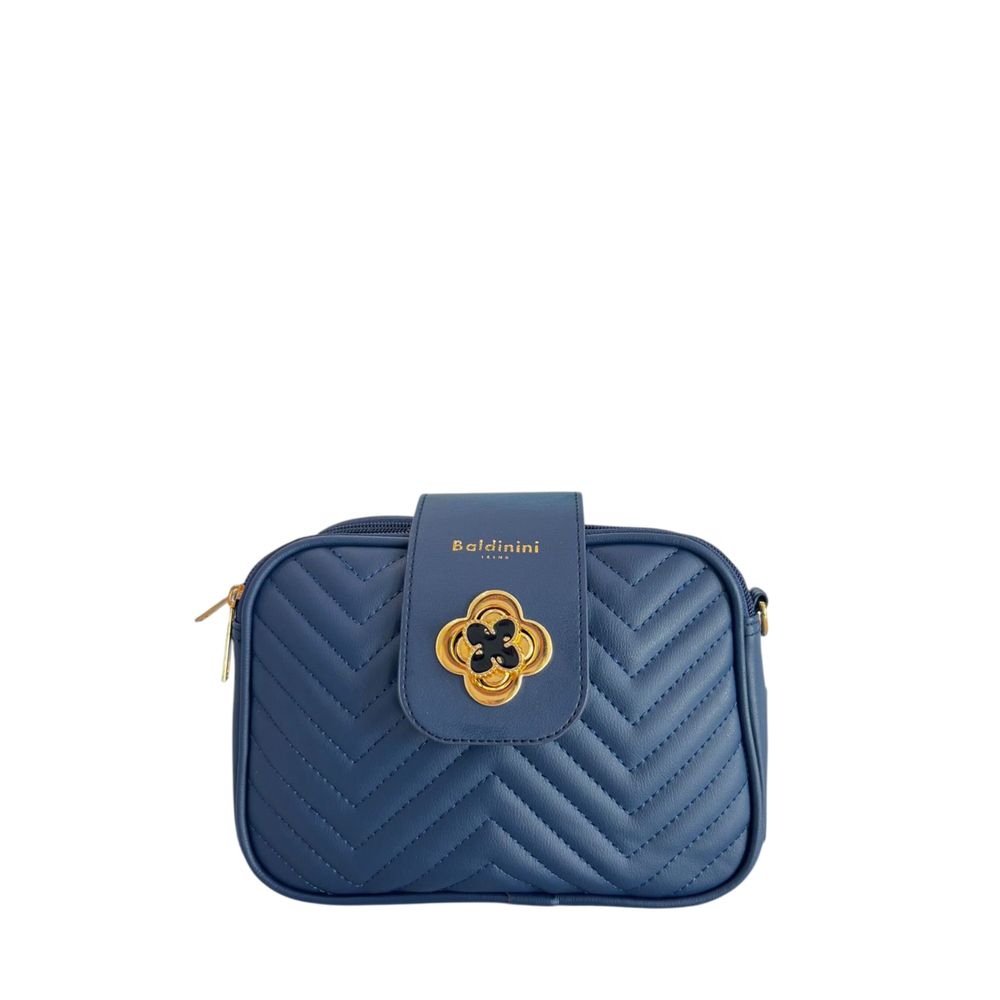 Baldinini Trend Blue PU Women Crossbody Bag