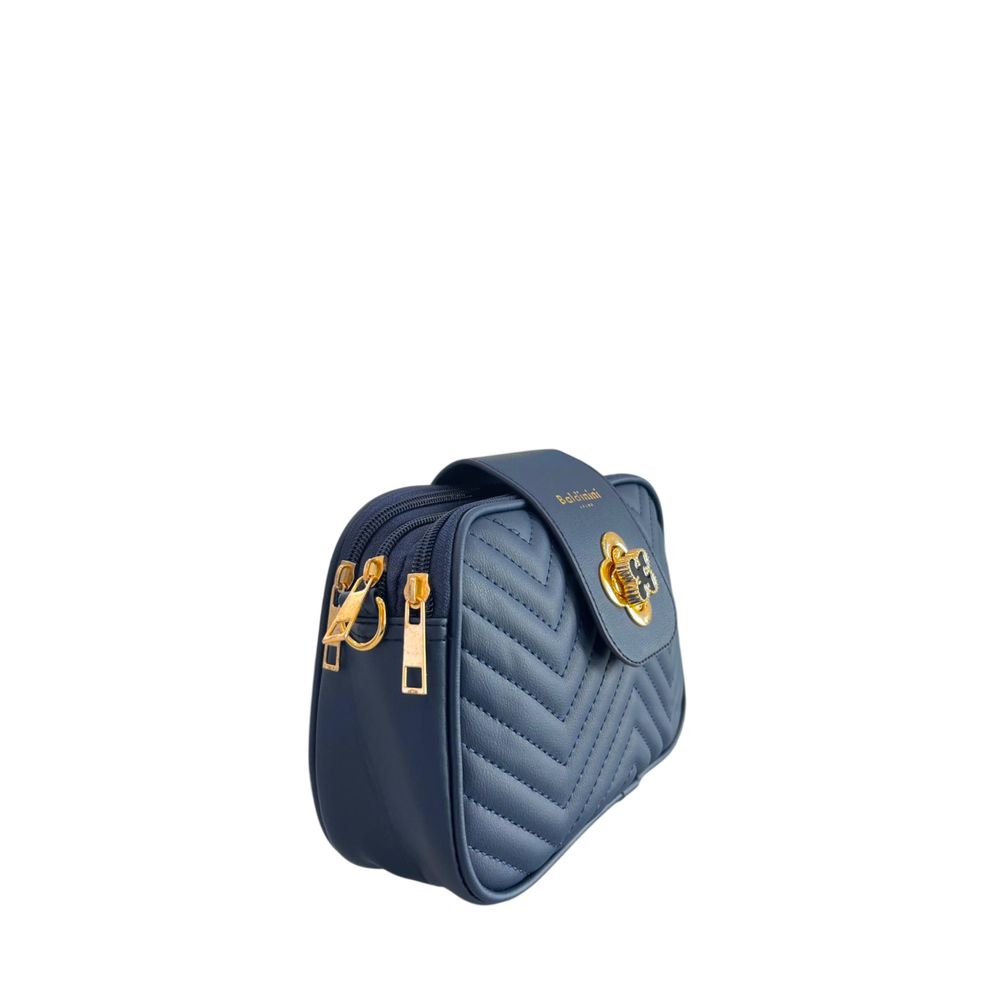 Baldinini Trend Blue PU Women Crossbody Bag