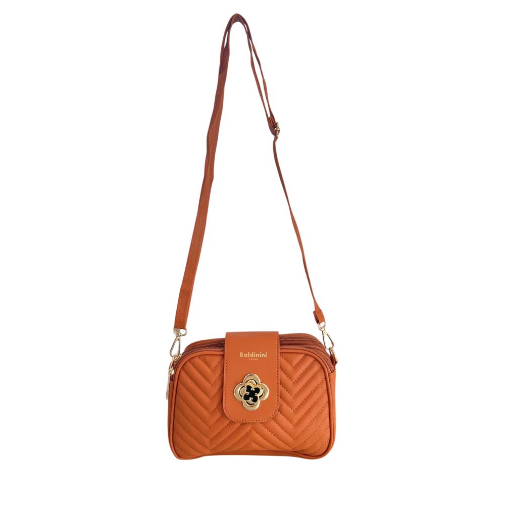 Baldinini Trend Brown PU Women Crossbody Bag