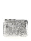 Comme Des Garçons Silver Calfskin Cardholder