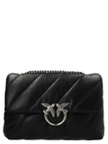PINKO Black Lamb Leather Crossbody Bag
