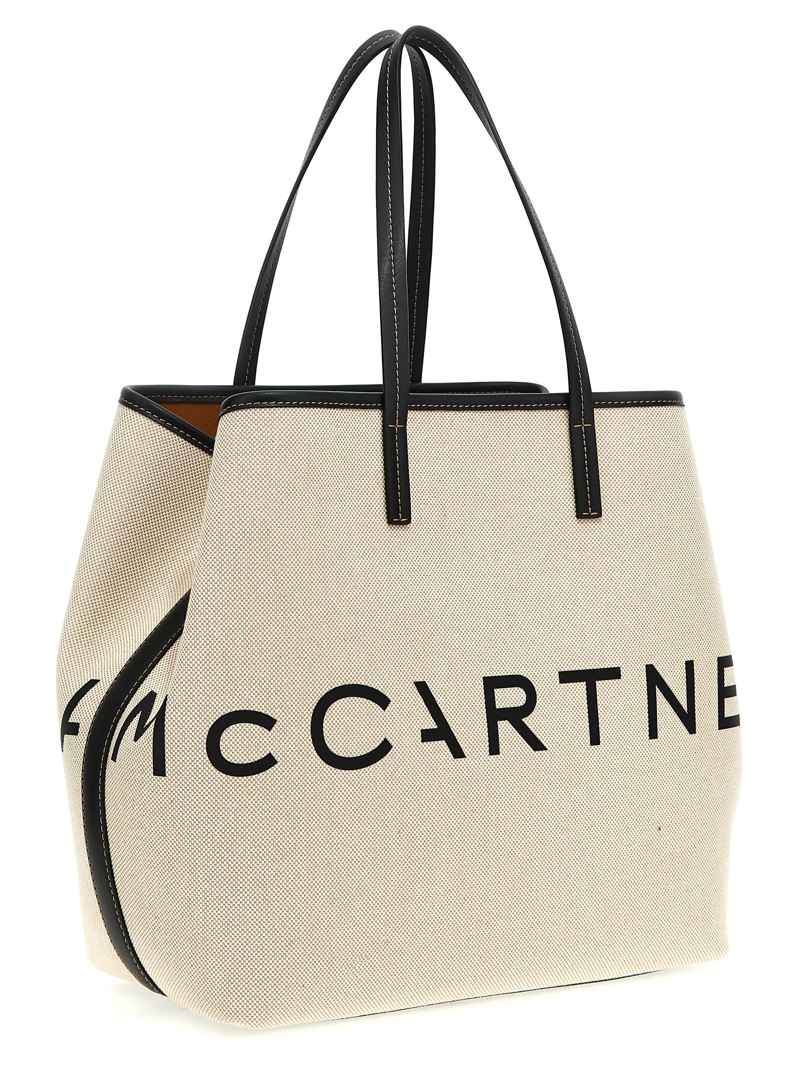 Stella McCartney Beige Cotton Tote Bag