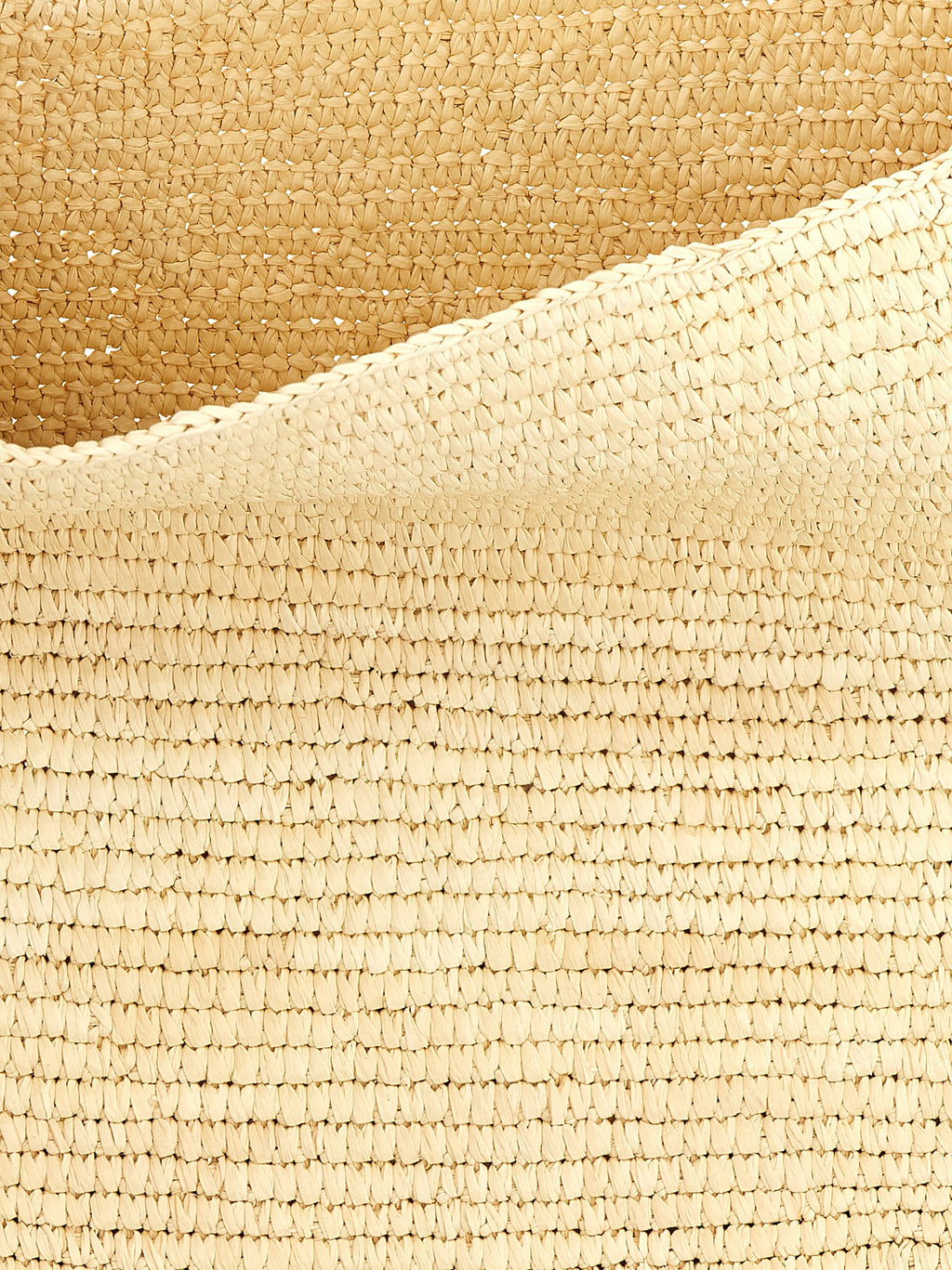 Maison Michel Beige Raffia Shoulder Bag