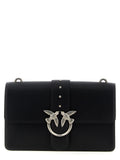 PINKO Black Goatskin Crossbody Bag