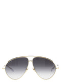 Gucci Gold Metal Sunglasses