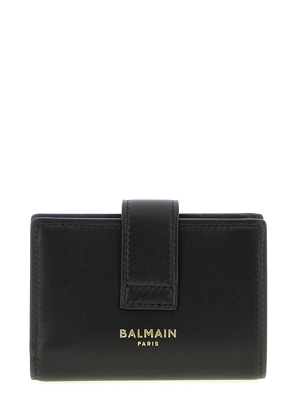 Balmain Black Lamb Leather Cardholder