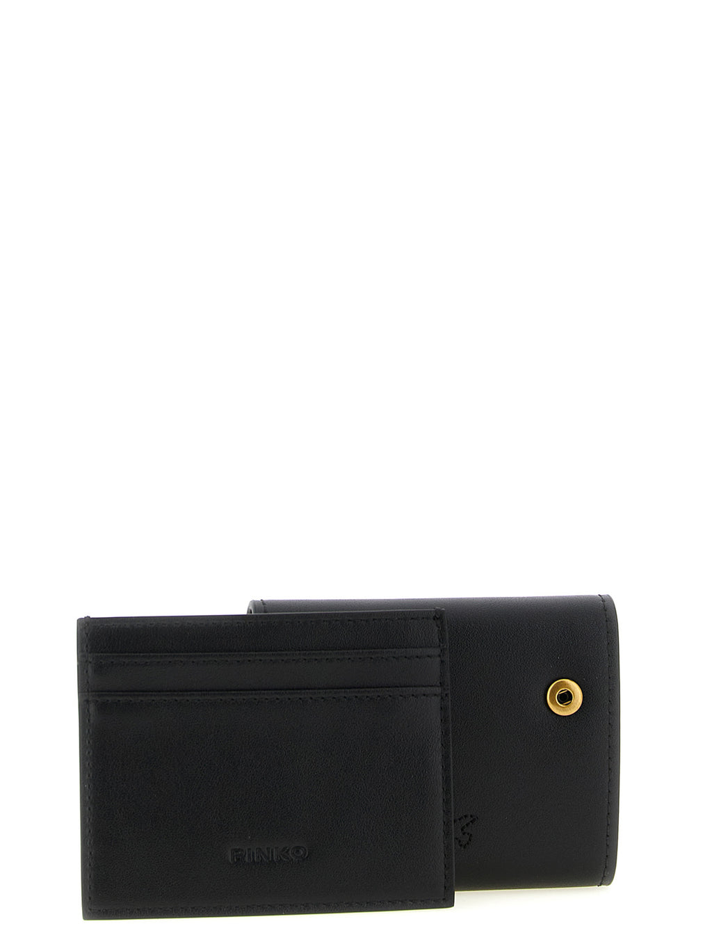 PINKO Black Cowhide Cardholder