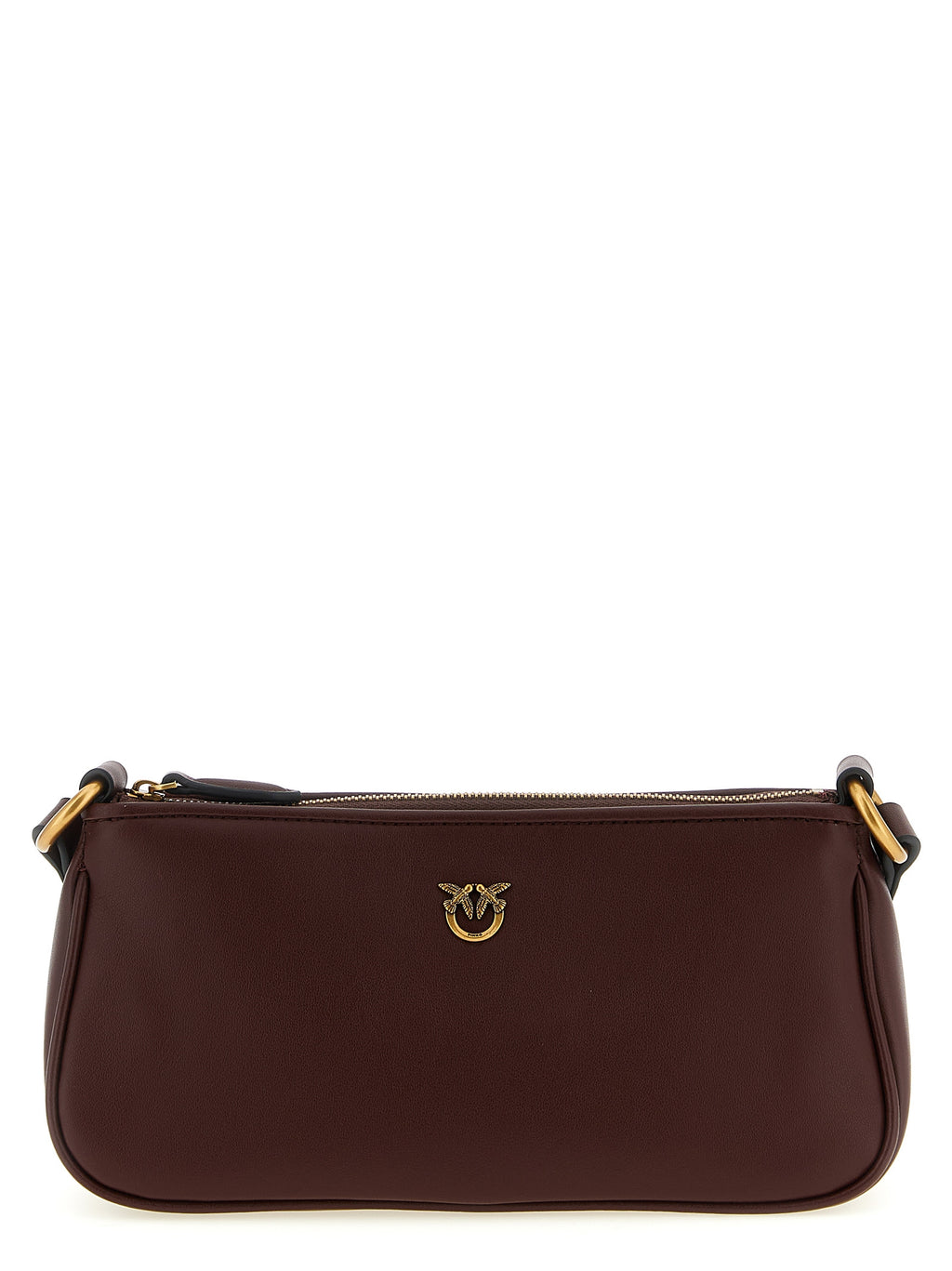 PINKO Bordeaux Cowhide Crossbody Bag
