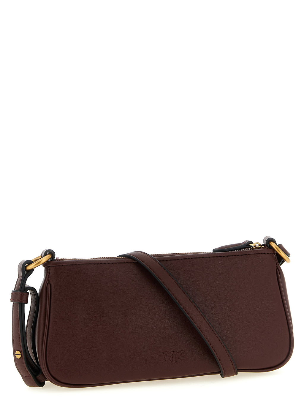PINKO Bordeaux Cowhide Crossbody Bag