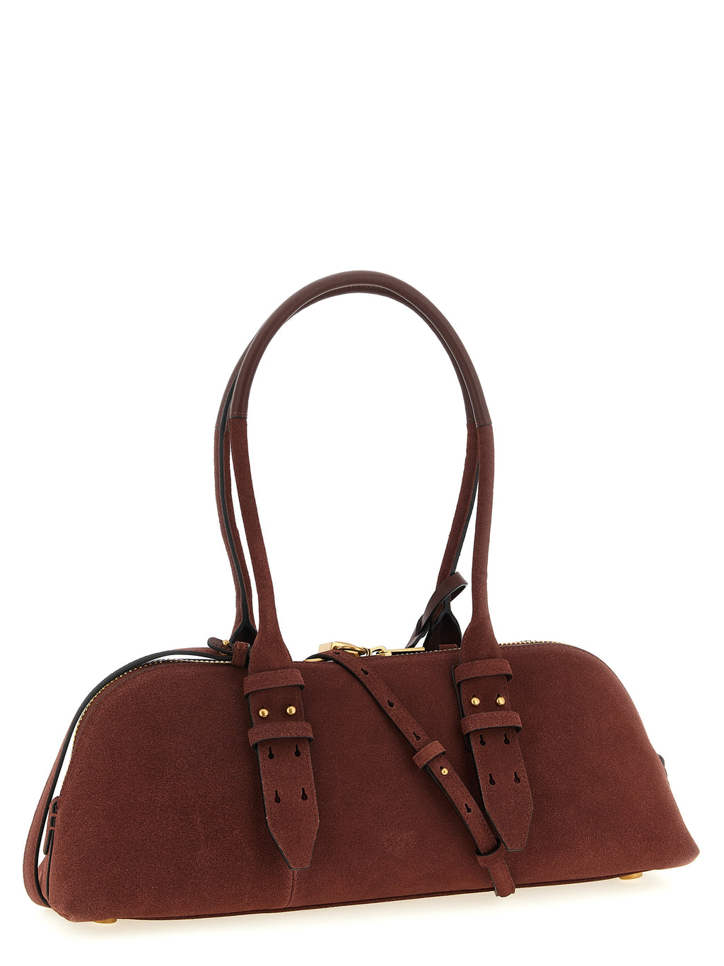 PINKO Bordeaux Cowhide Shoulder Bag