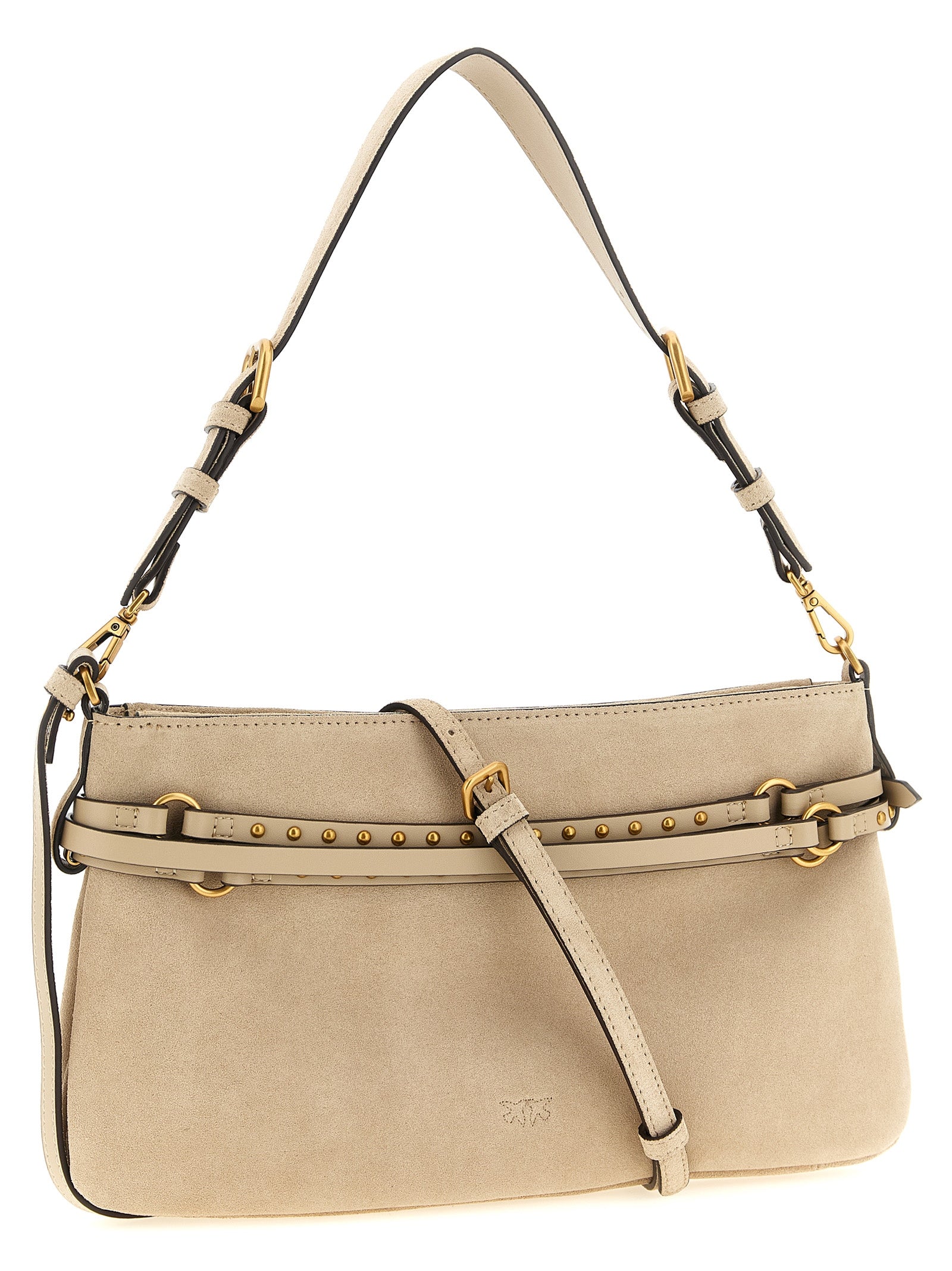 PINKO Beige Cowhide Shoulder Bag
