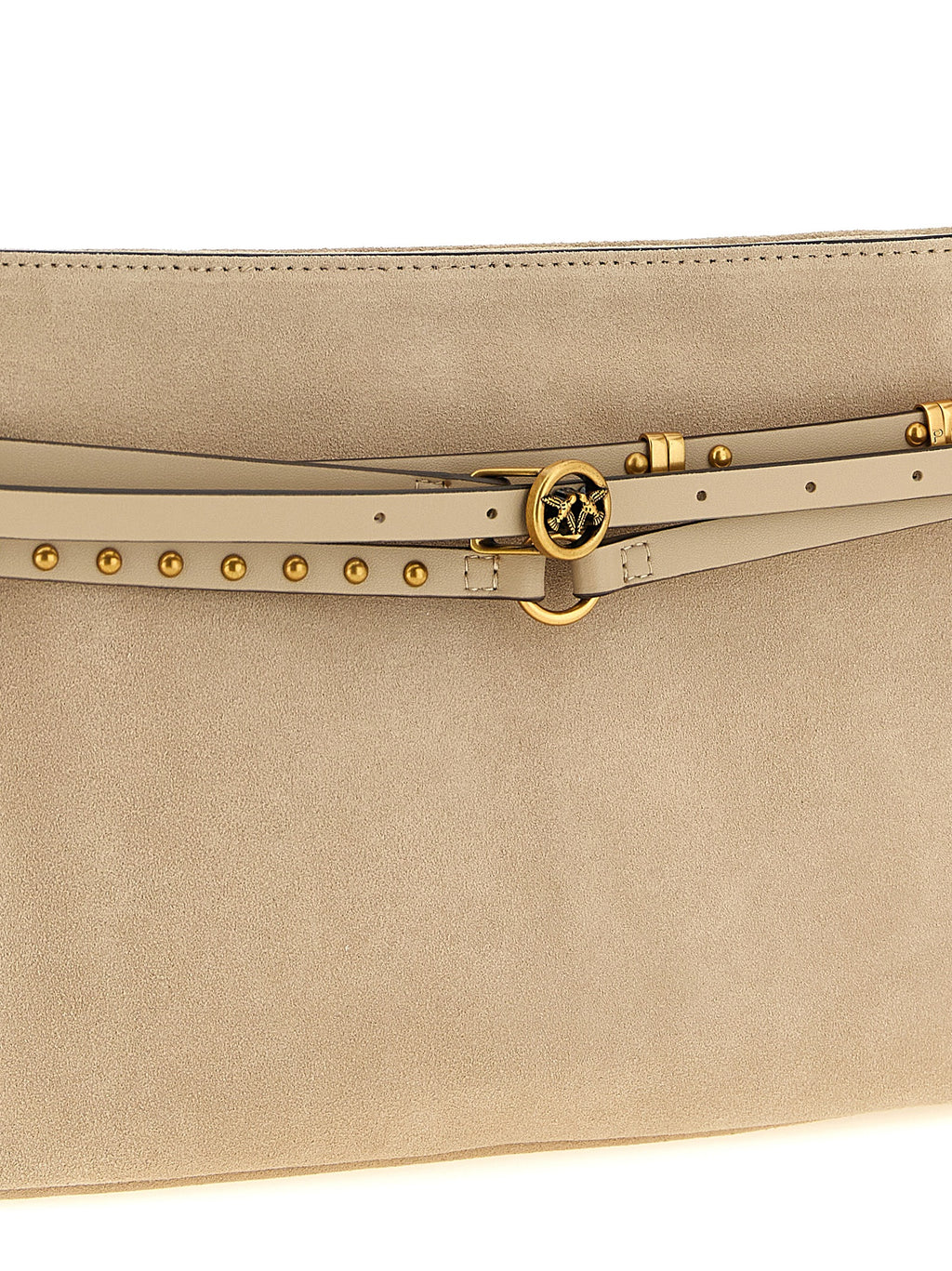 PINKO Beige Cowhide Shoulder Bag