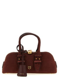 PINKO Bordeaux Cowhide Shoulder Bag