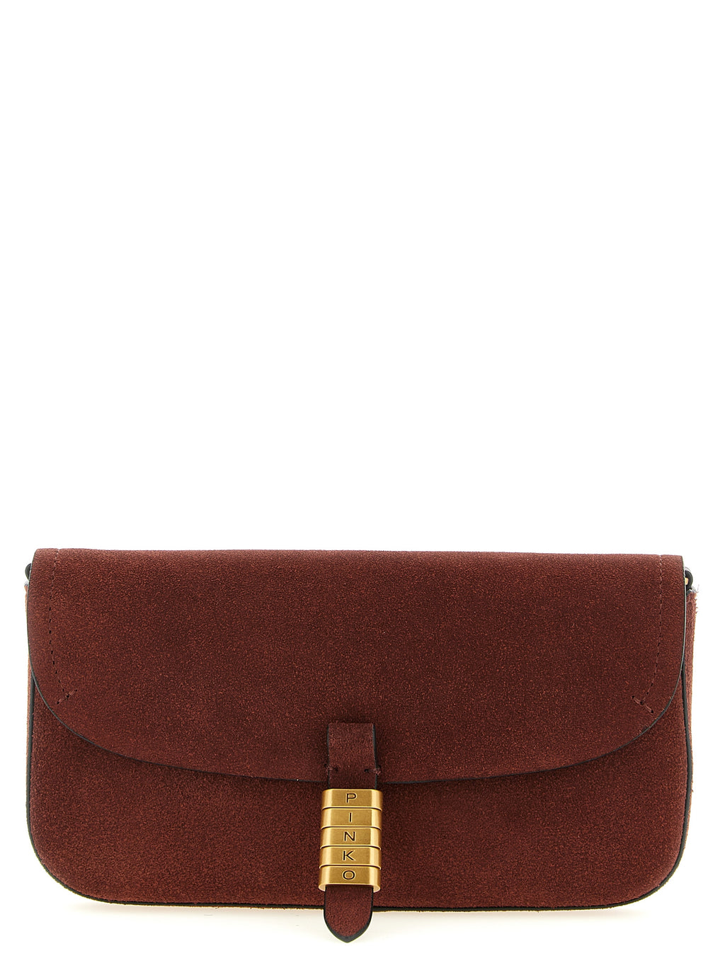 PINKO Bordeaux Cowhide Shoulder Bag