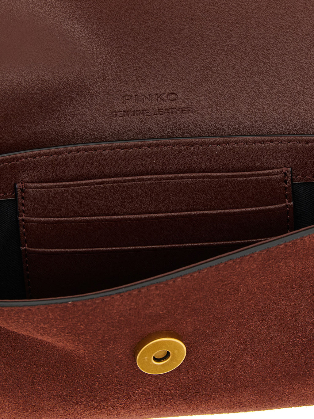 PINKO Bordeaux Cowhide Shoulder Bag