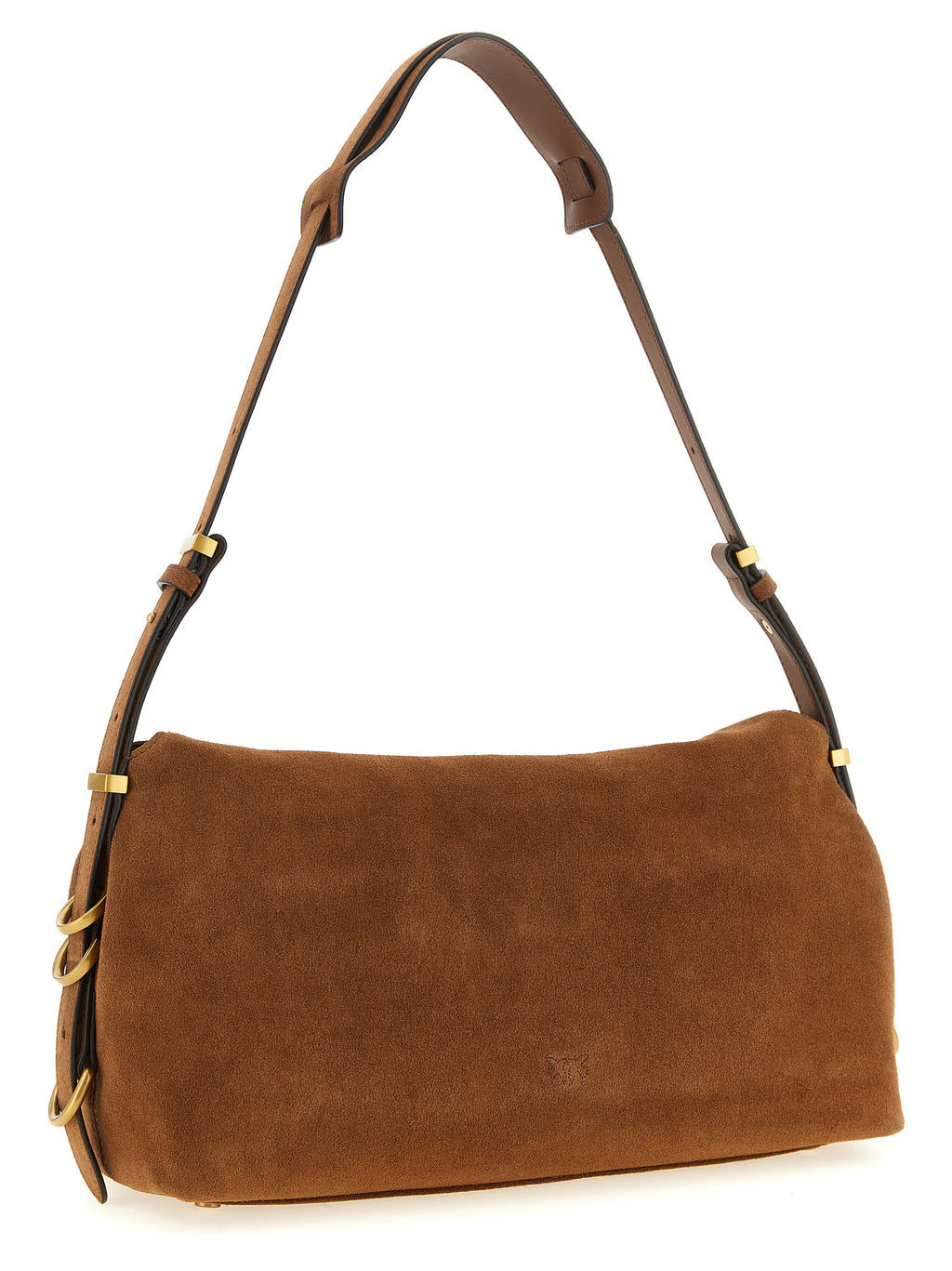 PINKO Brown Cowhide Shoulder Bag