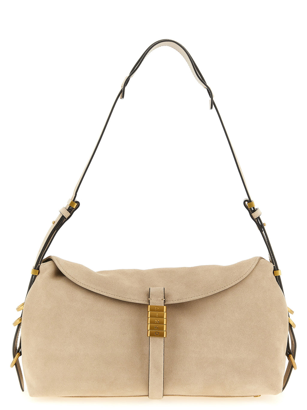 PINKO Beige Cowhide Shoulder Bag