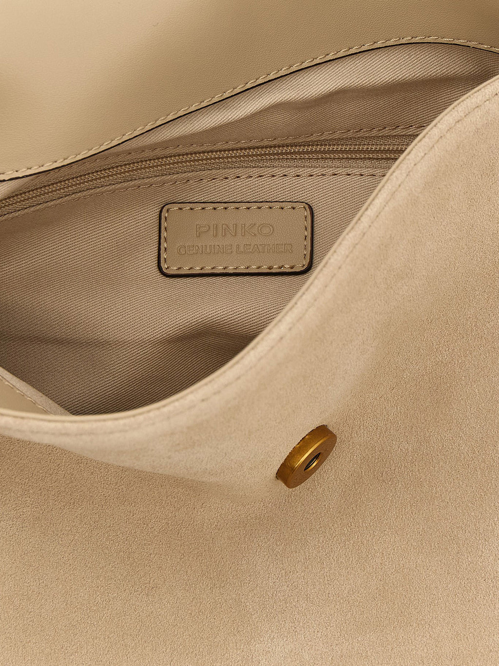 PINKO Beige Cowhide Shoulder Bag