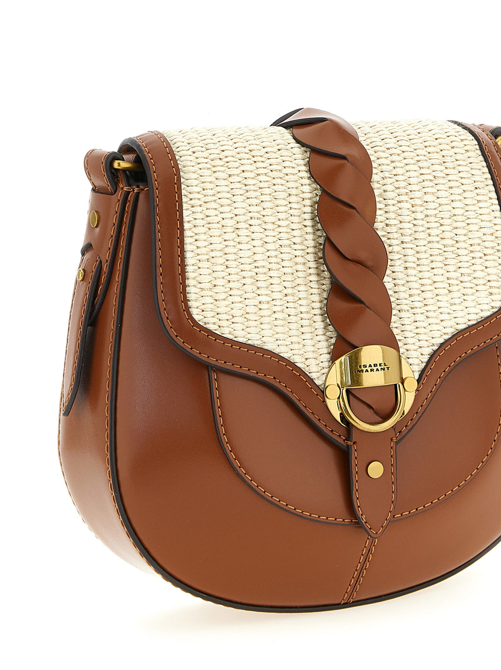 Isabel Marant Brown Calfskin Crossbody Bag