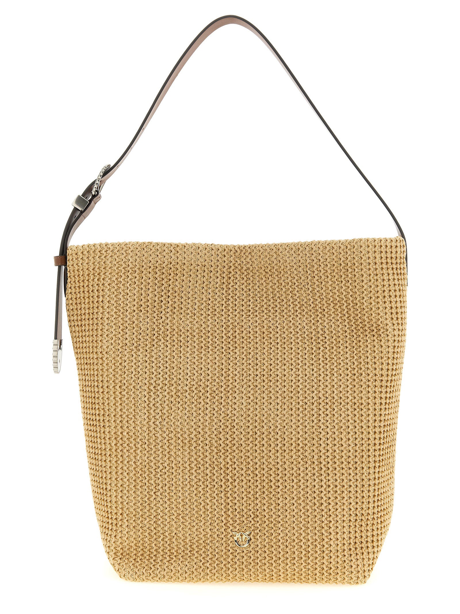 PINKO Beige Cowhide Shoulder Bag