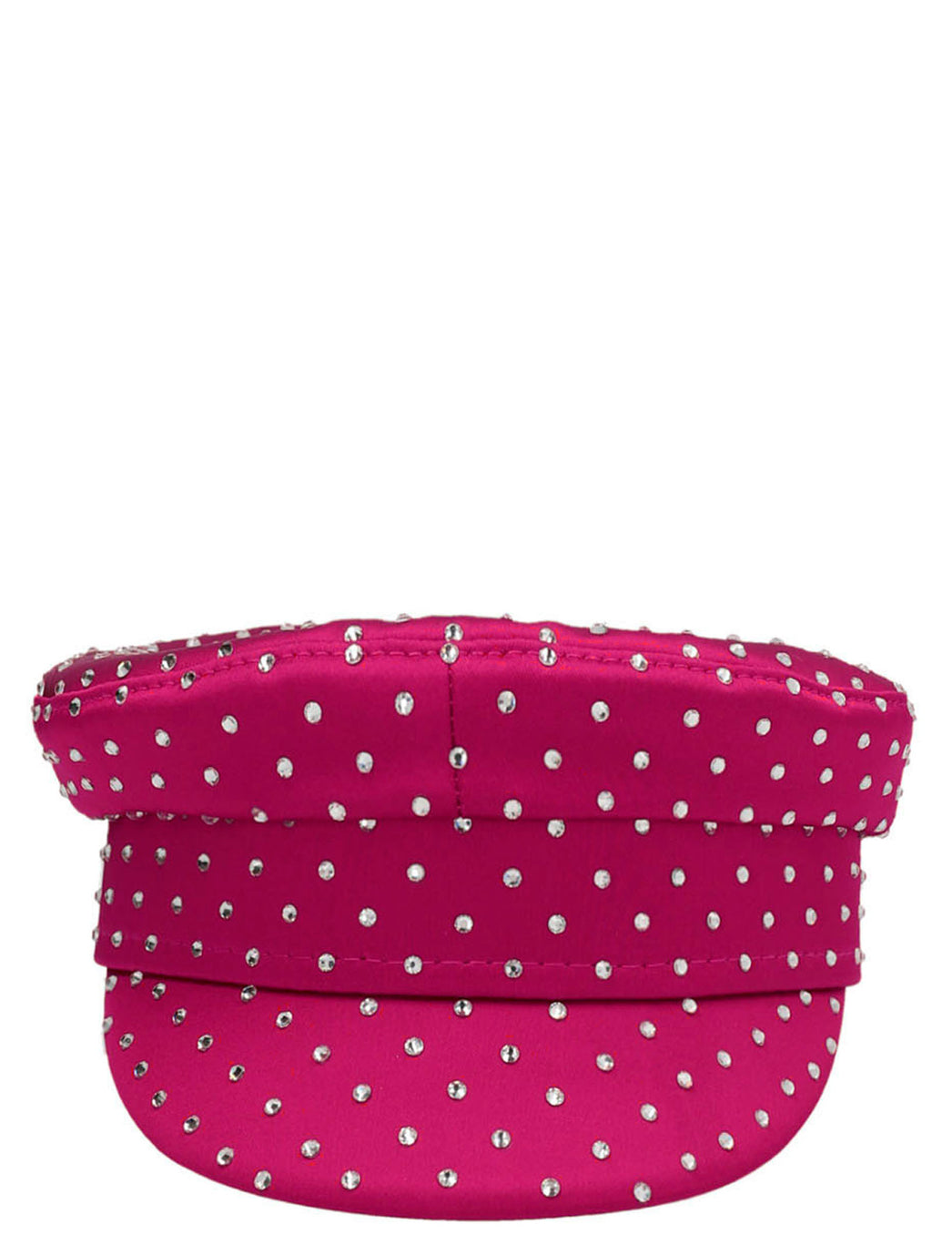 RUSLAN BAGINSKIY Fuchsia Satin Fatcap Hat
