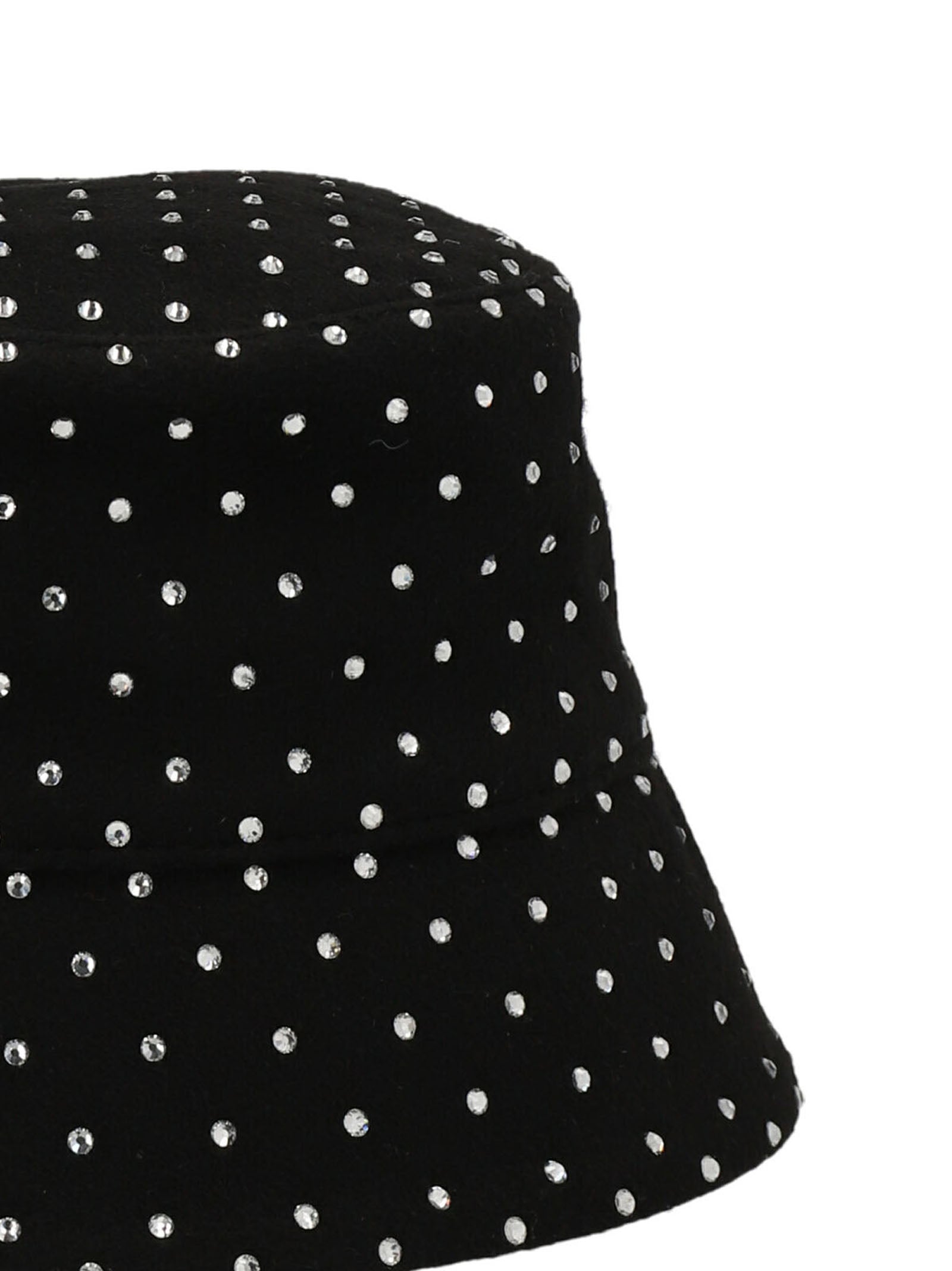 RUSLAN BAGINSKIY Black Wool Bucket Hat