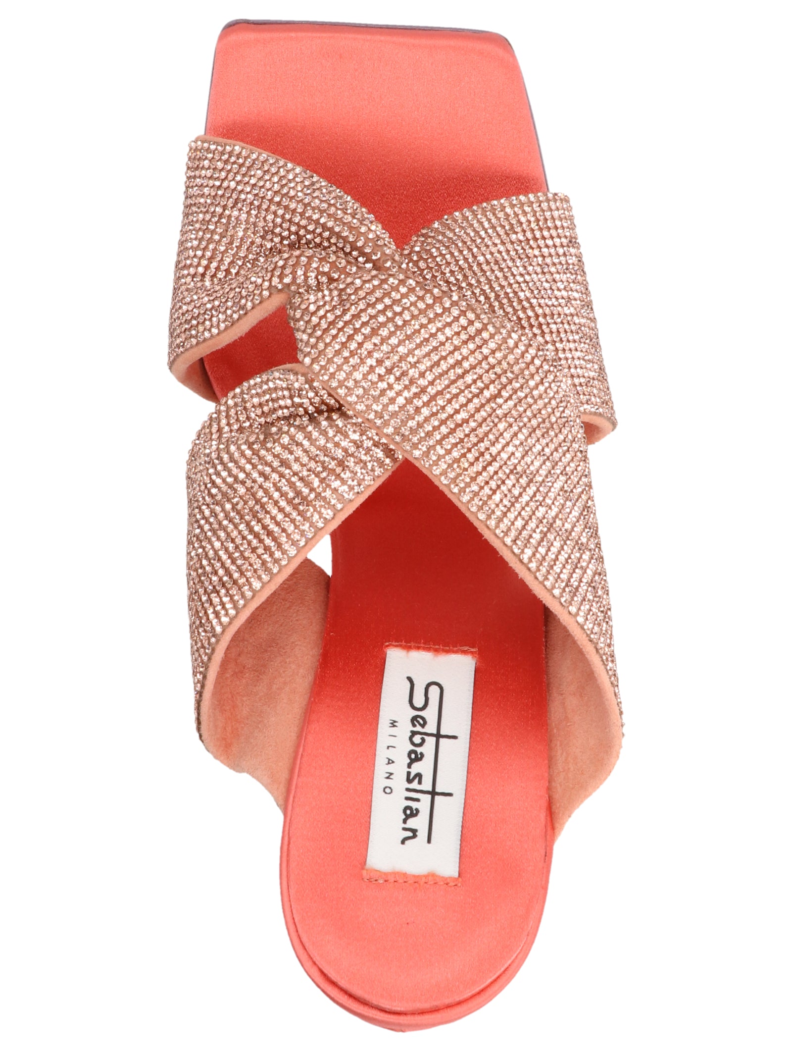 SEBASTIAN Multicolor Viscose Stiletto Heel Sandals