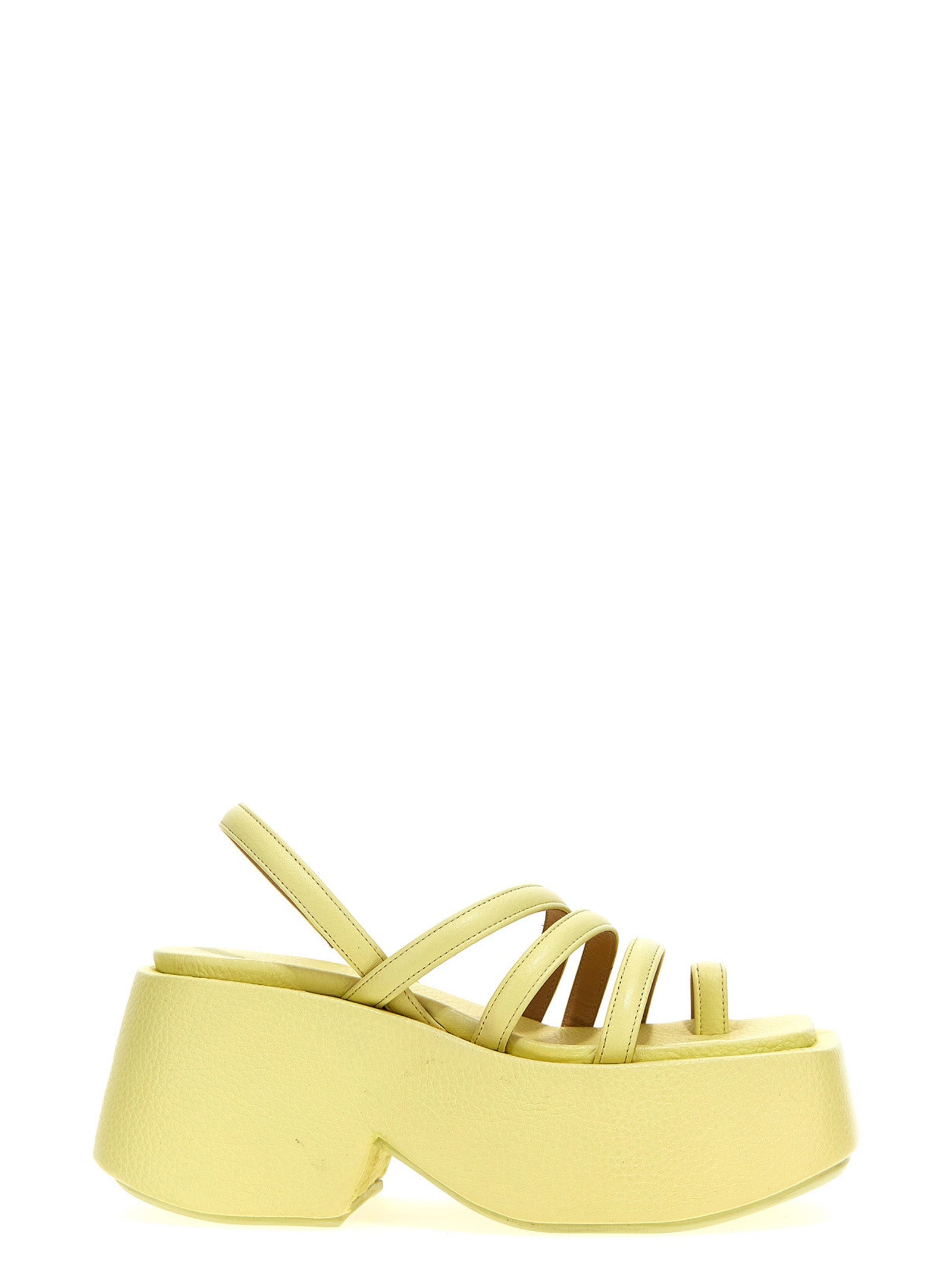 Marsell Bicolor Calfskin Stiletto Heel Sandals
