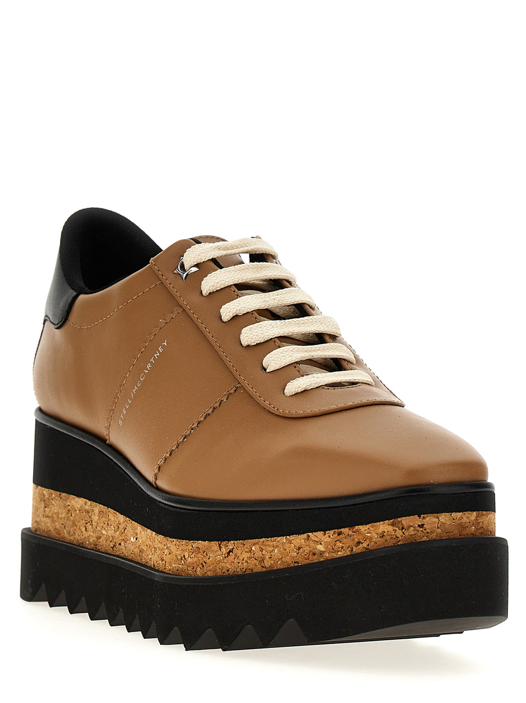 Stella McCartney Brown Polyester Wedge Sandals