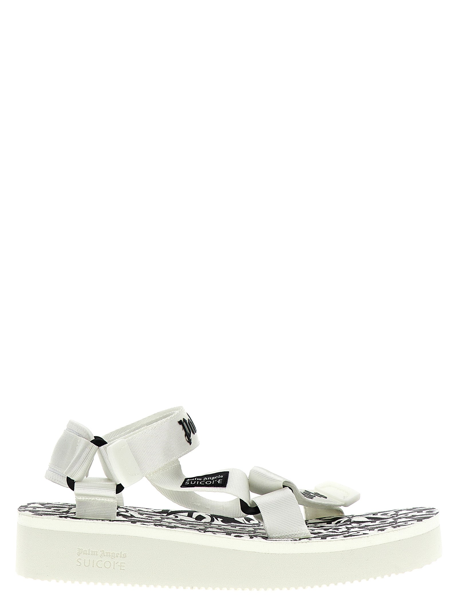 Palm Angels Bicolor Polyester Flat Sandals