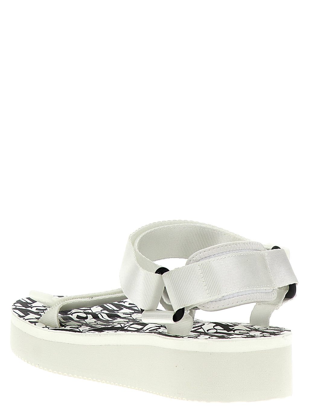 Palm Angels Bicolor Polyester Flat Sandals