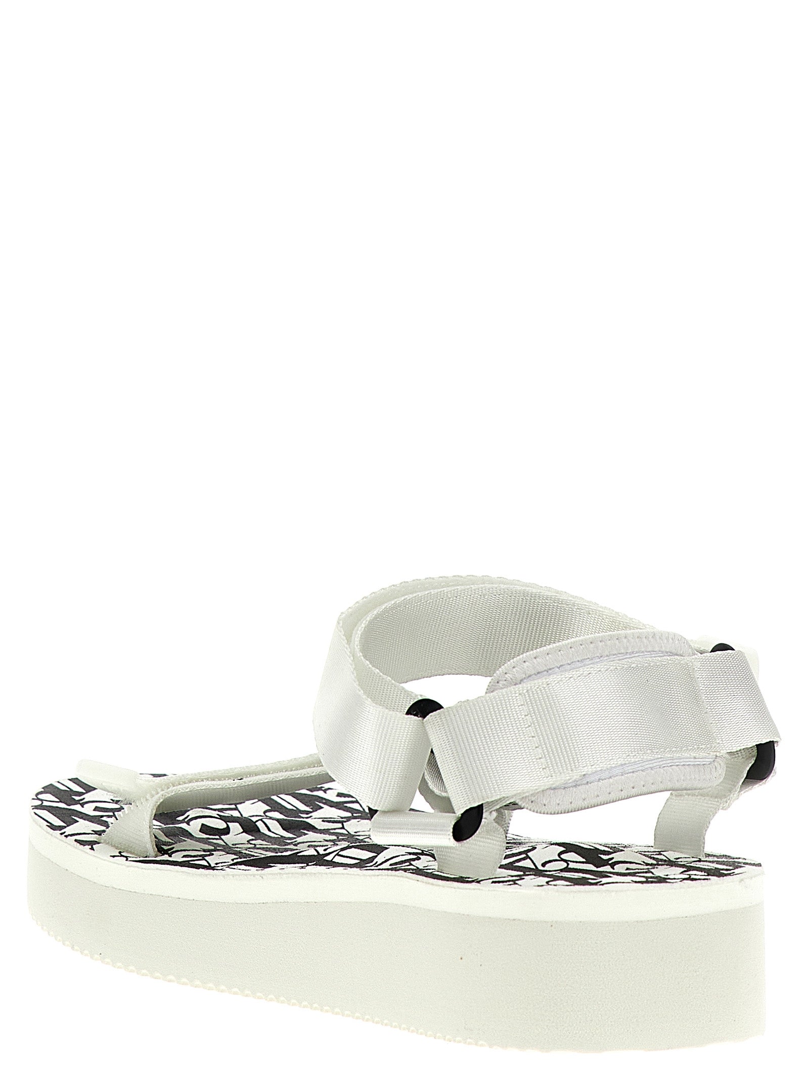 Palm Angels Bicolor Polyester Flat Sandals