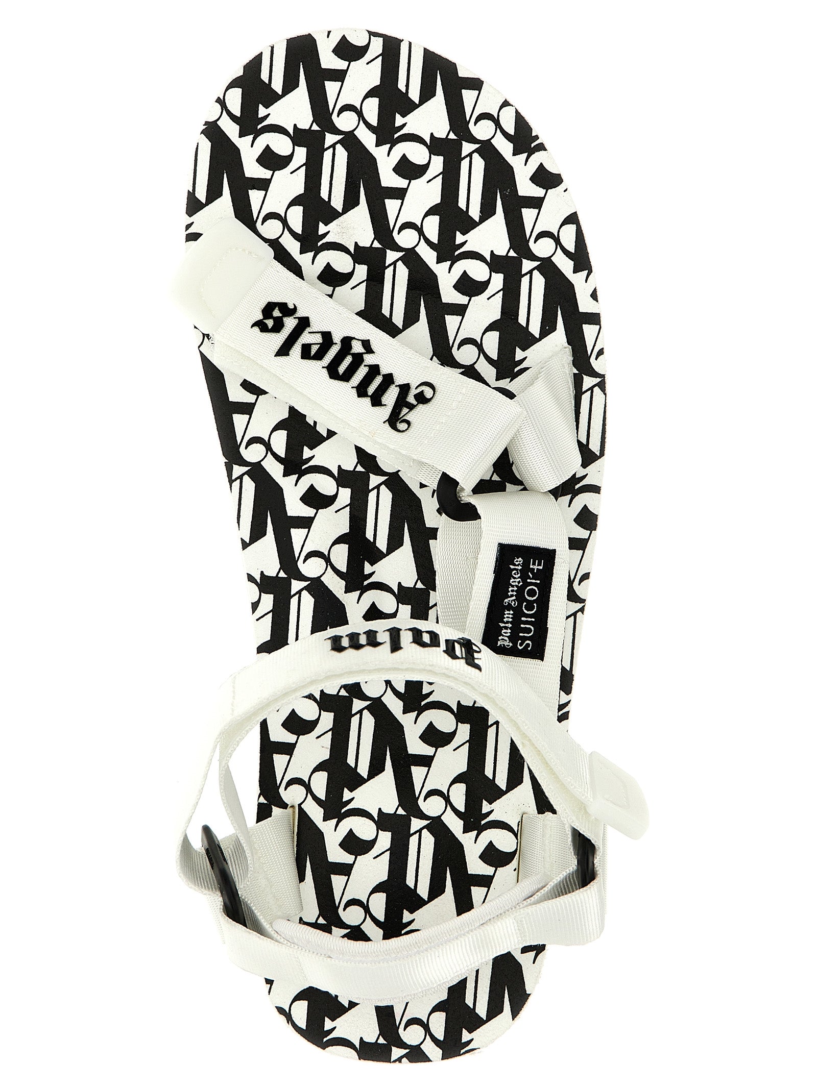 Palm Angels Bicolor Polyester Flat Sandals