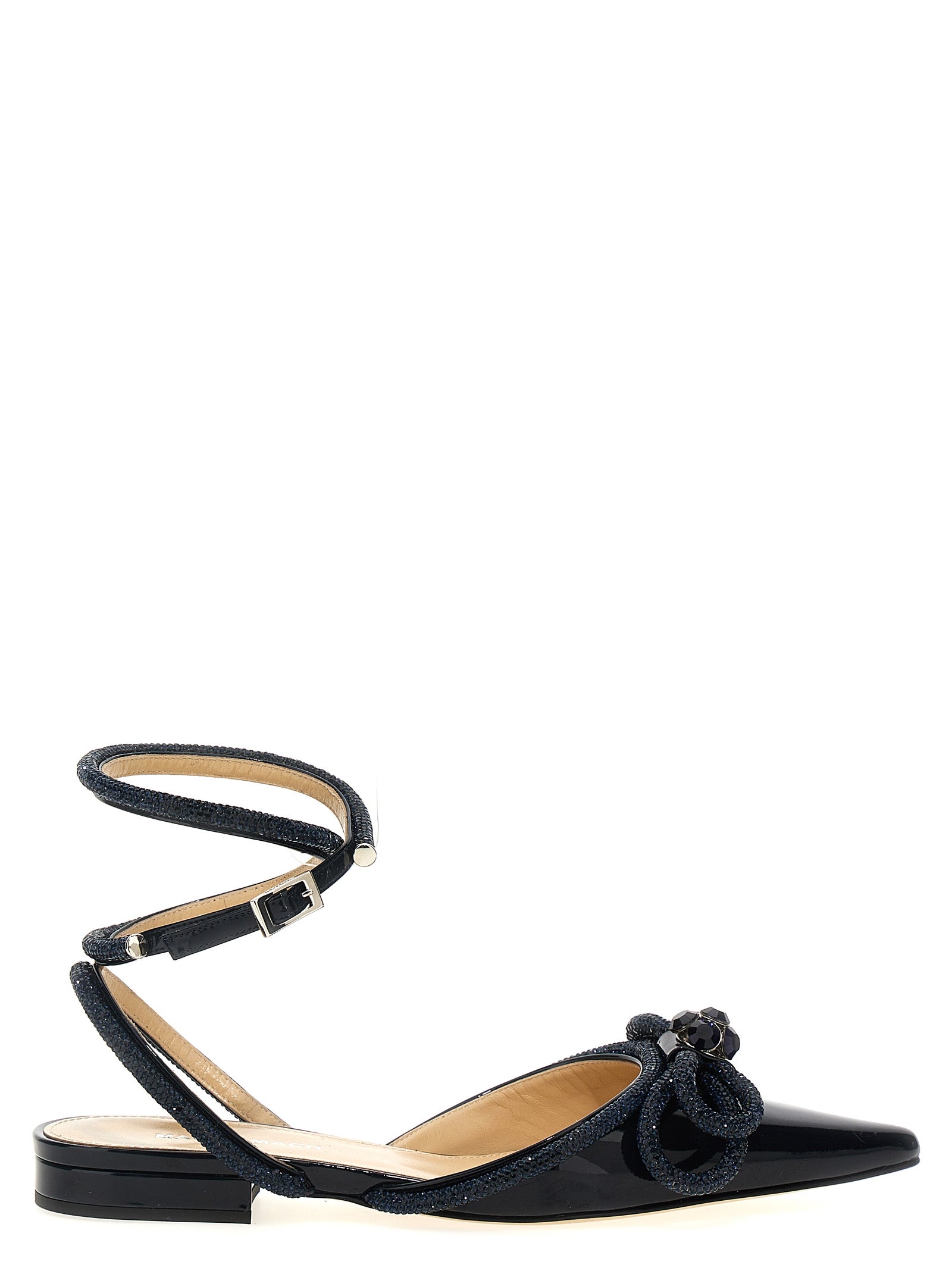 MACH & MACH Blue Calfskin Ballet Flats
