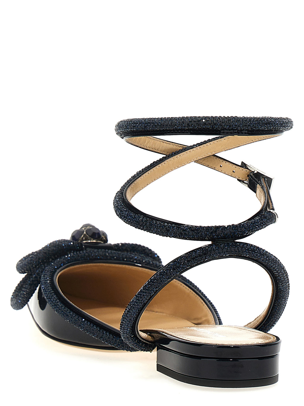 MACH & MACH Blue Calfskin Ballet Flats